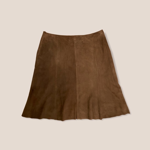 Eileen Fisher Italian Suede Skirt - Picture 12 of 13